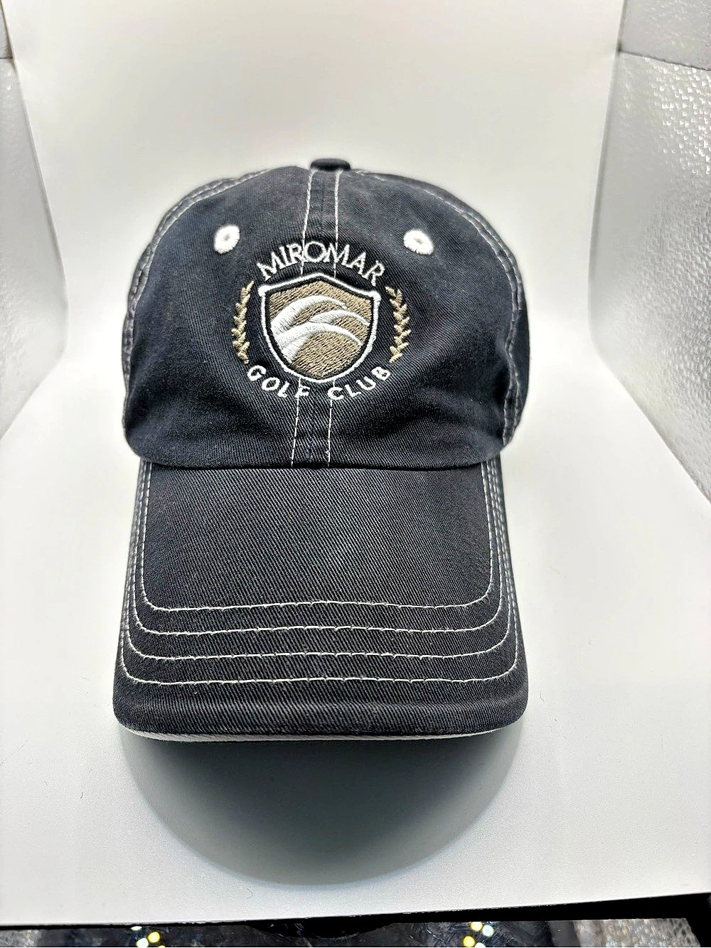 Imperial Miromar Golf Club Black Embroidered Adjustable Golf Hat